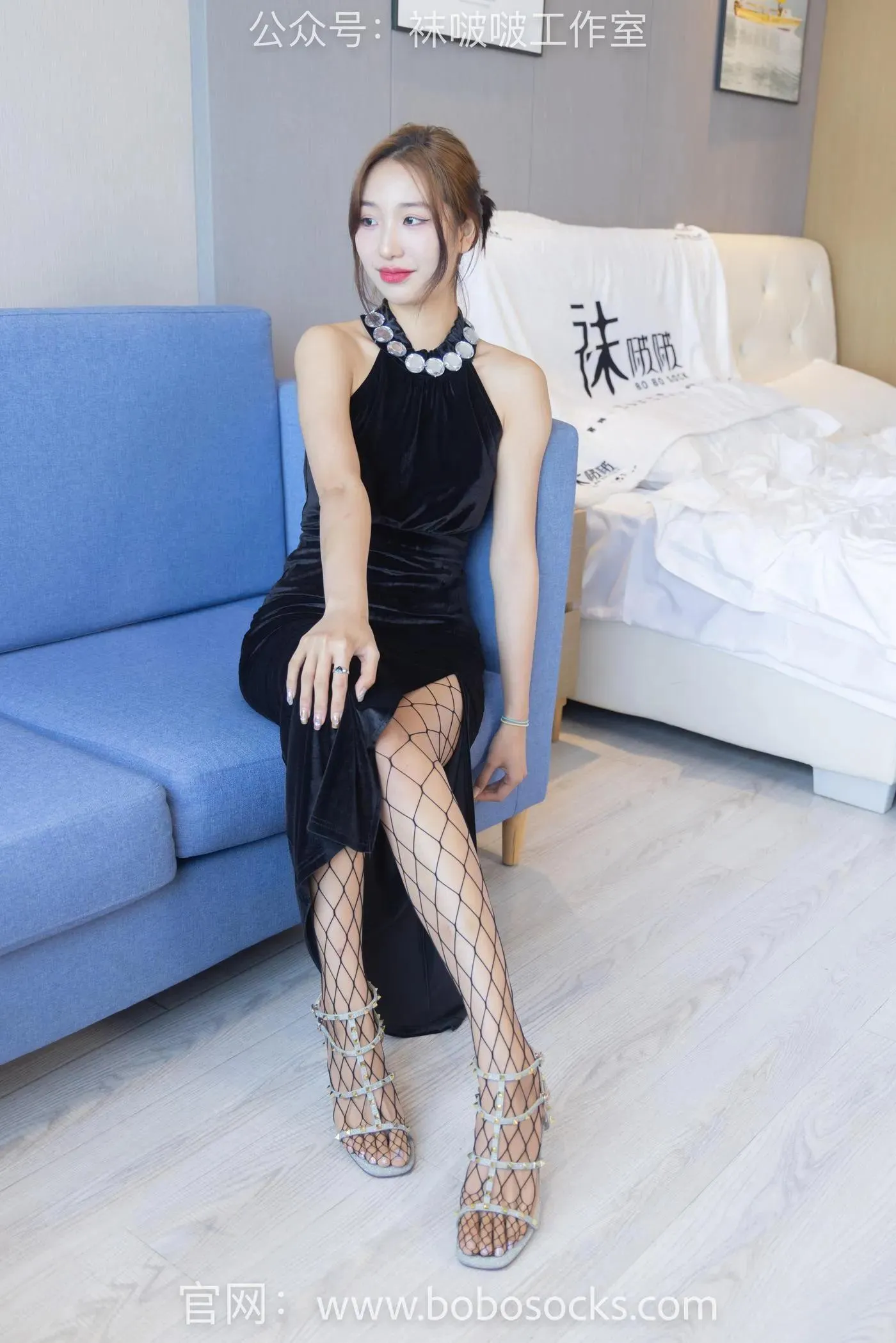 [BoBoSocks袜啵啵]NO.113 果果-高跟鞋、黑色网袜 [141P]插图7